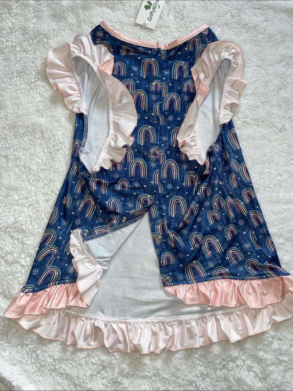 Rainbow Pet Ruffle Shirt